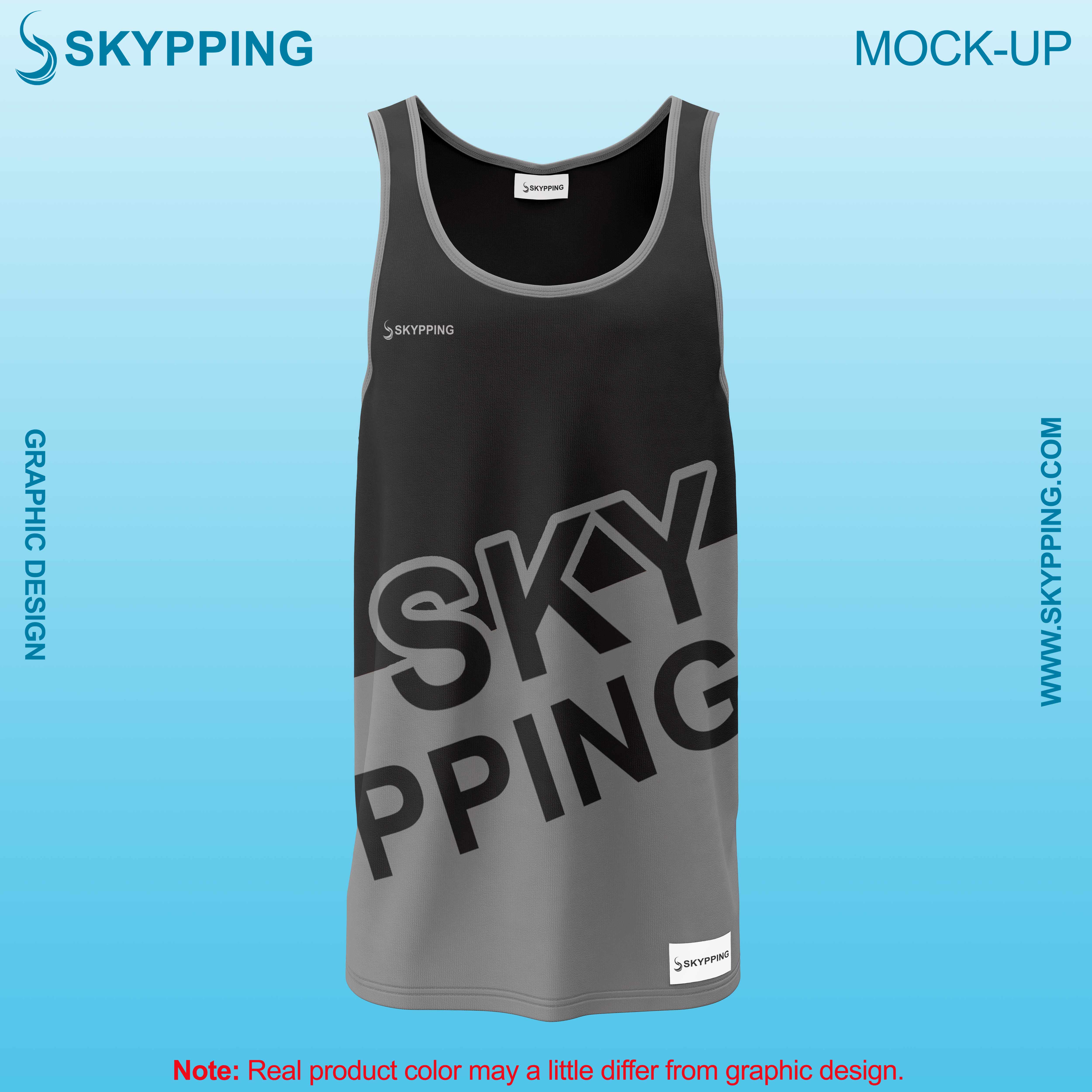 Men Tank Top / Vest in Double Color Self Design